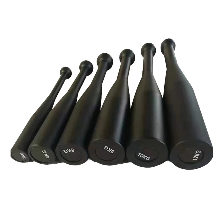 Hot Sale Black Steel Hammer Bell for Gym Fitness Stick Bell Comprehensive Physical Training Customizable Logo Club Bell